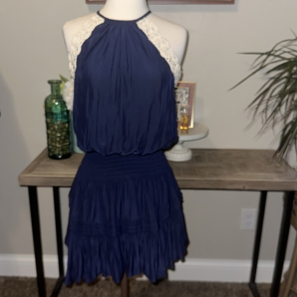 Ramy Brook Scottie Smocked Mini Dress EUC - Picture 4 of 9